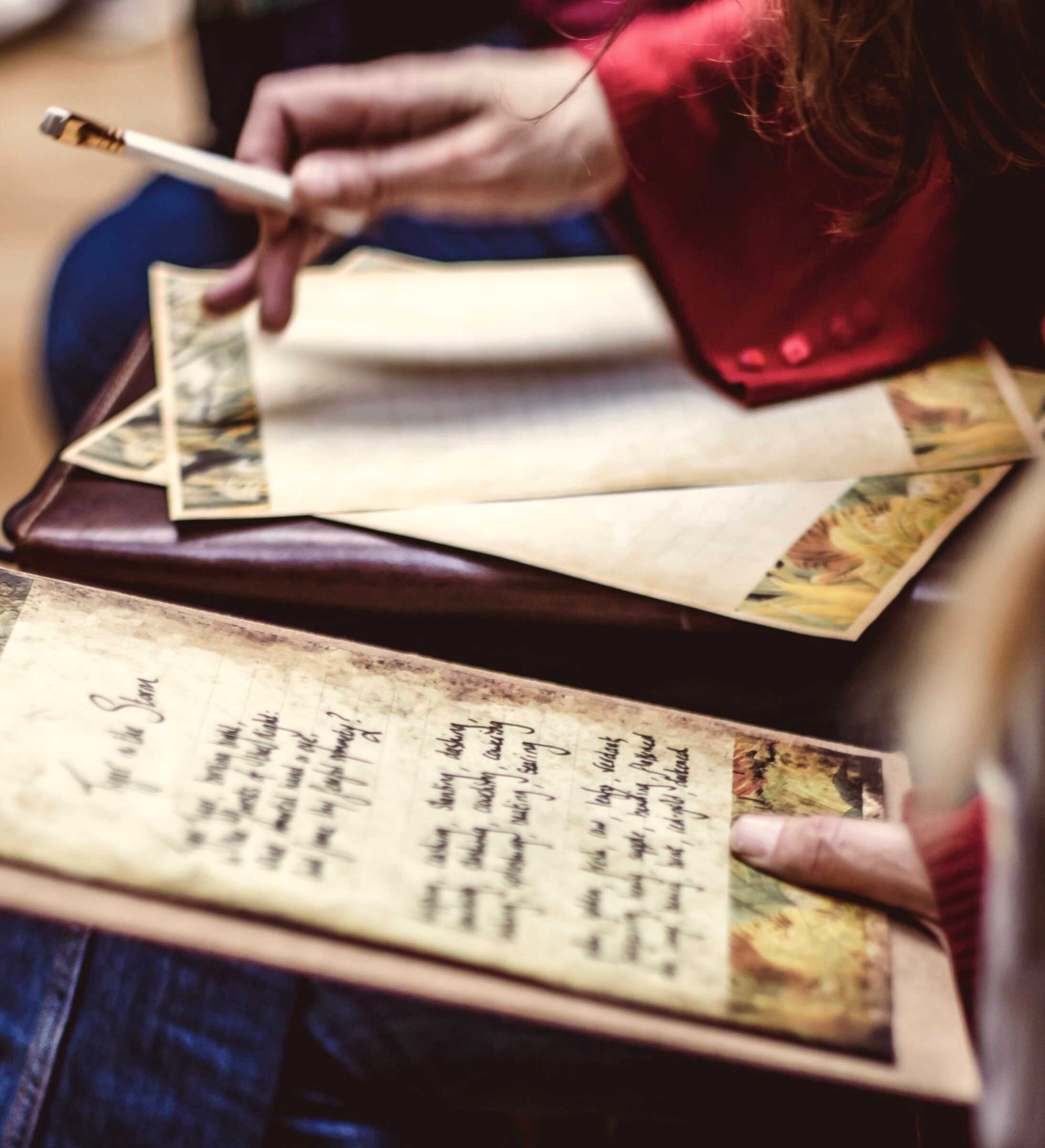 Craft a Poem on a Scroll 